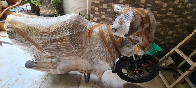 Bike Wood Crating & Bubble Wrap Detail